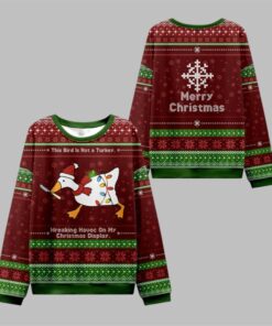 2025 Christmas This Birld Is Not A Turkey Ugly Sweater 