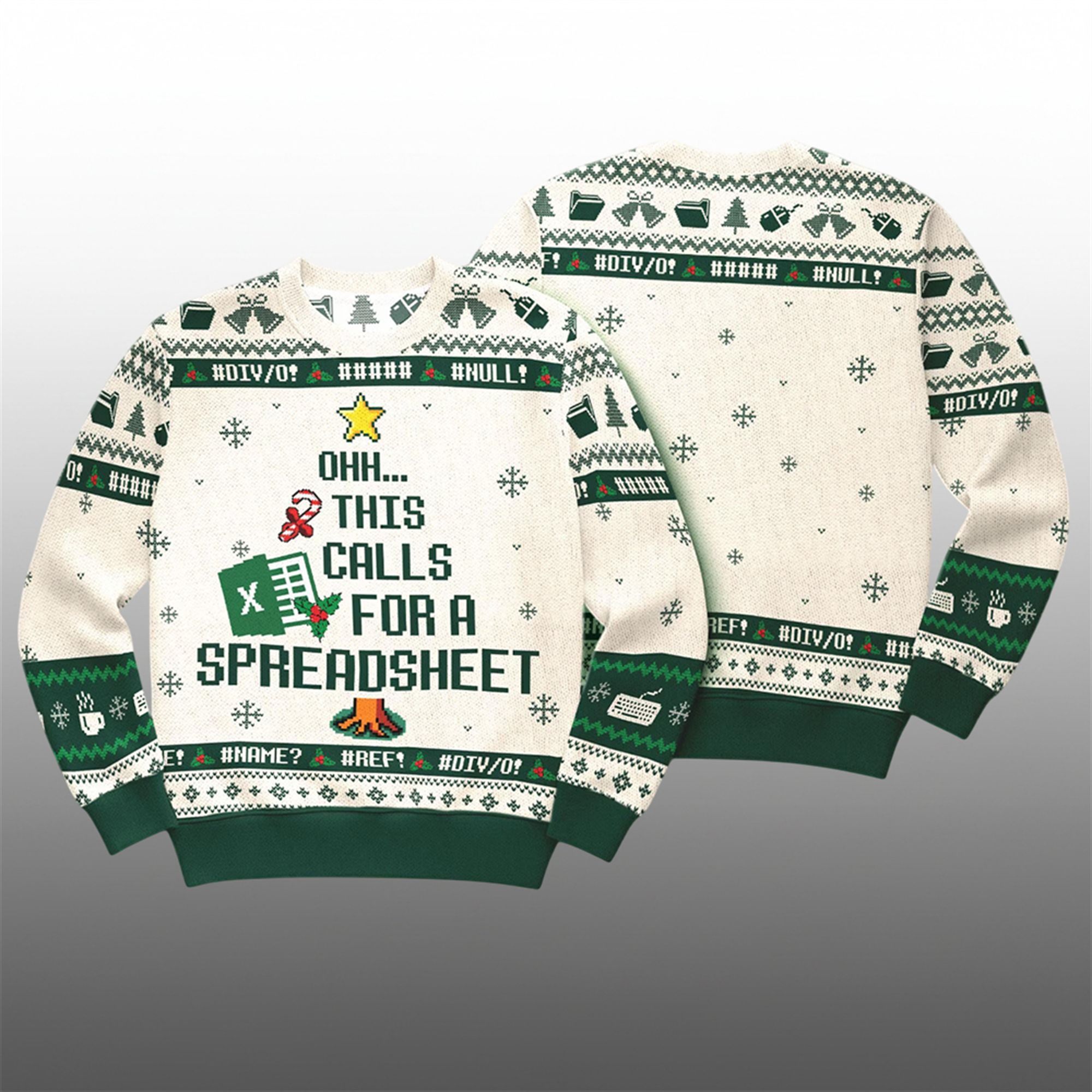 2025 Christmas This Calls For A Spreadsheet Ugly Sweater - Grishko.com