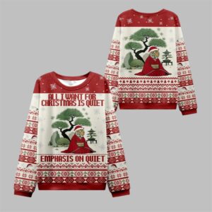 2025 Christmas Tigers Emphasis On Quiet Ugly Sweater - Grishko.com