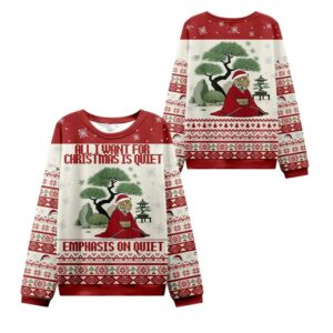 Alternative view of 2025 Christmas Tigers Emphasis On Quiet Ugly Sweater - Grishko.com
