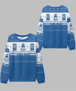 2025 Christmas Time Traveler TARDIS Ugly Sweater 