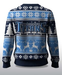 Alternative view of 2025 Christmas Titans Reindeer Football Ugly Sweater