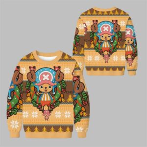 2025 Christmas Tony Chopper One Piece Ugly Sweater - Grishko.com