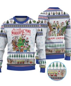 Alternative view of 2025 Christmas Toy Story The Most Wonderful Time Of The Year Ugly Sweater 