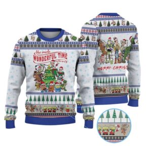 Alternative view of 2025 Christmas Toy Story The Most Wonderful Time Of The Year Ugly Sweater - Grishko.com
