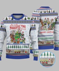 2025 Christmas Toy Story The Most Wonderful Time Of The Year Ugly Sweater 