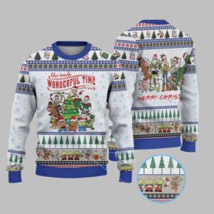 2025 Christmas Toy Story The Most Wonderful Time Of The Year Ugly Sweater - Grishko.com