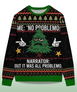 Alternative view of 2025 Christmas Tree Me No Problemo Ugly Sweater