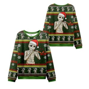 Alternative view of 2025 Christmas Unique Mummy Funny Ugly Sweater - Grishko.com