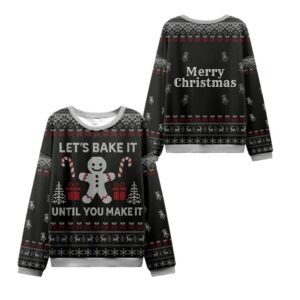 Alternative view of 2025 Christmas Until You Make It Ugly Sweater - Grishko.com