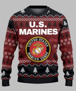 2025 Christmas US Marines Ugly Sweater 