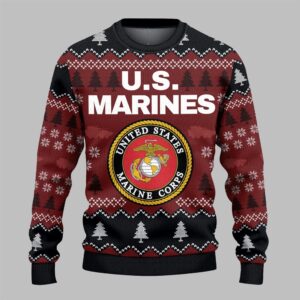 2025 Christmas US Marines Ugly Sweater - Grishko.com