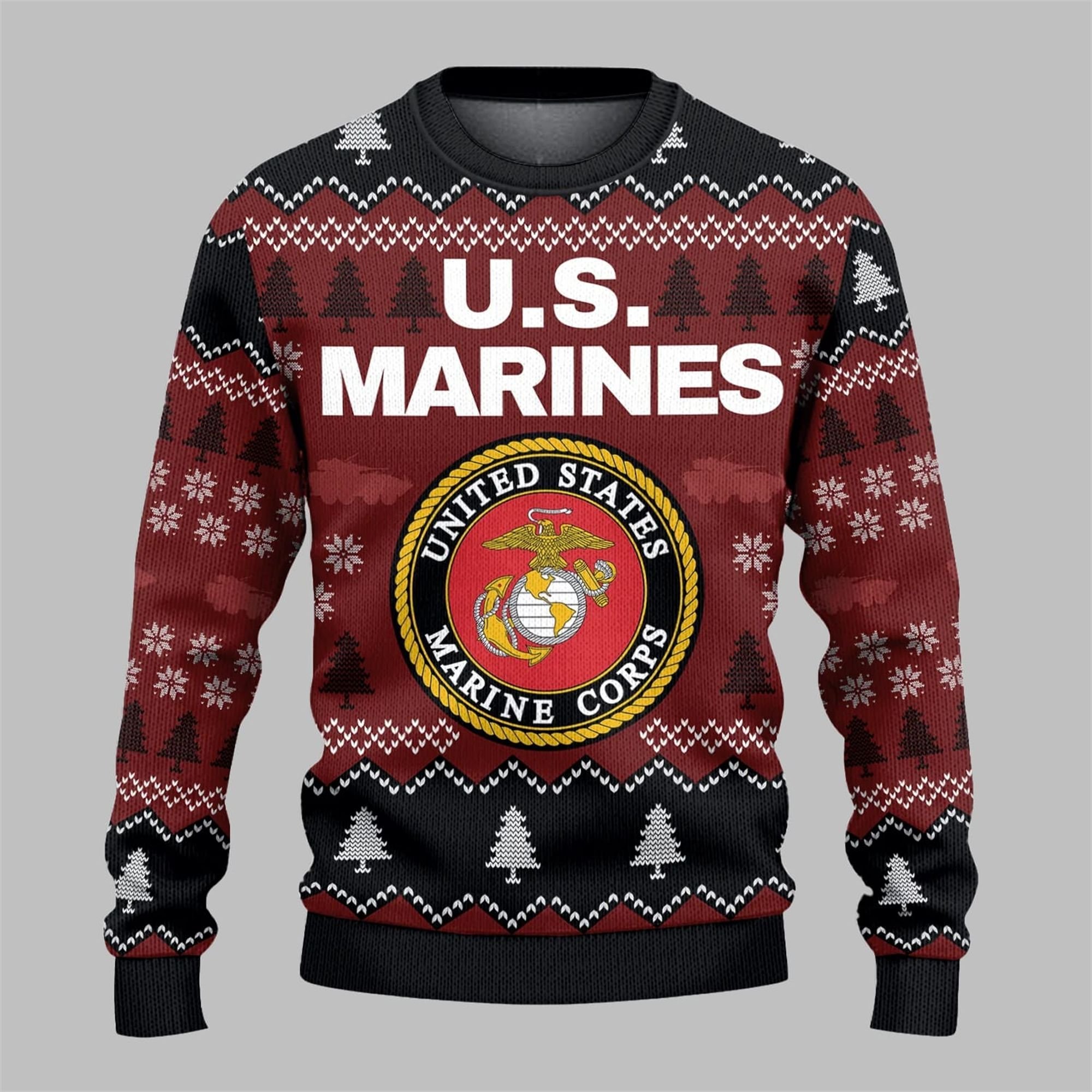 2025 Christmas US Marines Ugly Sweater - Grishko.com
