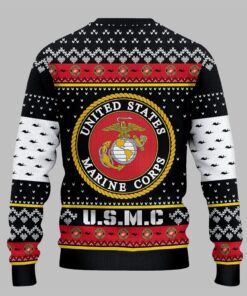 Alternative view of 2025 Christmas US MARINES USMC Ugly Christmas Sweater 