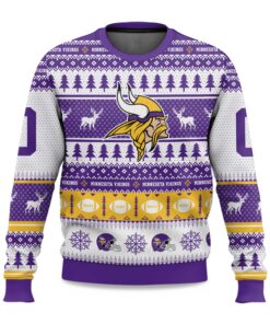 2025 Christmas Vikings Personalized Ugly Sweater