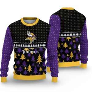 Alternative view of 2025 Christmas Vikings Ugly Sweater - Grishko.com