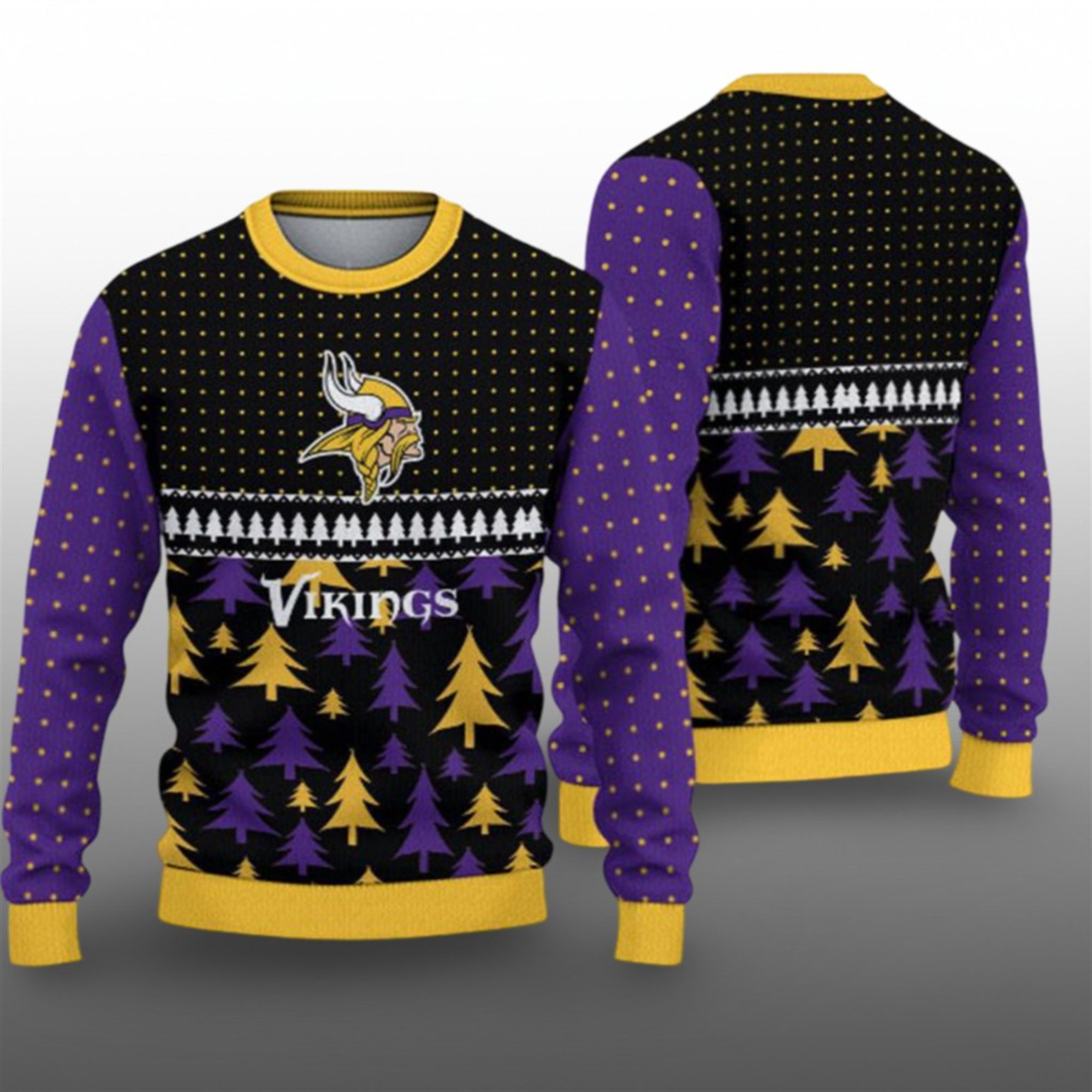 2025 Christmas Vikings Ugly Sweater - Grishko.com