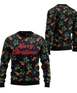 Alternative view of 2025 Christmas Violin Merry Christmas Ugly Christmas Sweater 