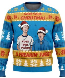 2025 Christmas Vote Napoleon Dynamite Ugly Christmas Sweater