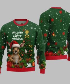 Alternative view of 2025 Christmas Wallaby Merry Christmas Ugly Christmas Sweater 