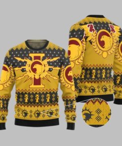 2025 Christmas Warhammer Adeptus Custodes Iconic Ugly Christmas Sweater 