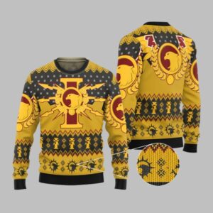 2025 Christmas Warhammer Adeptus Custodes Iconic Ugly Christmas Sweater - Grishko.com