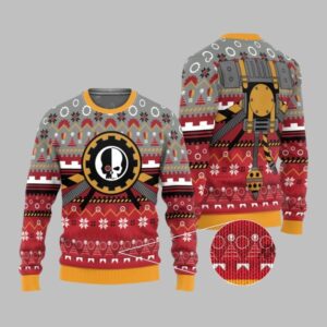 2025 Christmas Warhammer Adeptus Mechanicus Iconic Ugly Sweater - Grishko.com