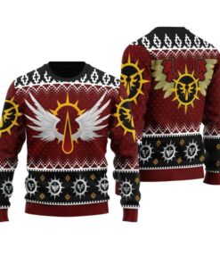 Alternative view of 2025 Christmas Warhammer Blood Angels Iconic Ugly Christmas Sweater 