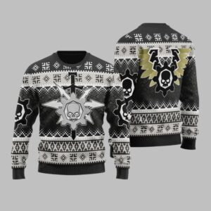 2025 Christmas Warhammer Chaos Knights House Vextrix Iconic Ugly Christmas Sweater - Grishko.com