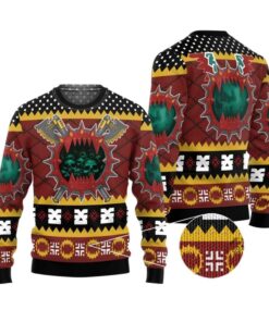Alternative view of 2025 Christmas Warhammer Chaos Space Marine World Eaters Iconic Ugly Sweater 