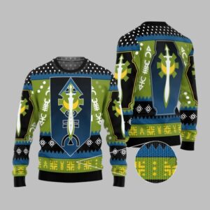 2025 Christmas Warhammer Craftworlds Aeldari Of Alaitoc Iconic Ugly Sweater - Grishko.com