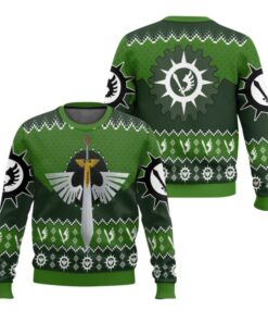 Alternative view of 2025 Christmas Warhammer Dark Angels Iconic Ugly Christmas Sweater 