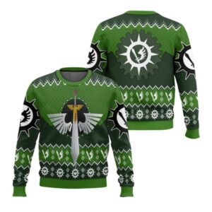 Alternative view of 2025 Christmas Warhammer Dark Angels Iconic Ugly Christmas Sweater - Grishko.com