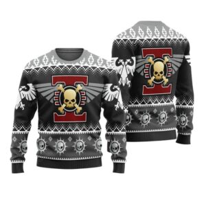 Alternative view of 2025 Christmas Warhammer Deathwatch Iconic Ugly Christmas Sweater - Grishko.com