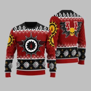 2025 Christmas Warhammer Flesh Tearers Iconic Ugly Christmas Sweater - Grishko.com