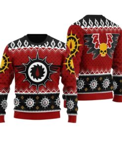 Alternative view of 2025 Christmas Warhammer Flesh Tearers Iconic Ugly Christmas Sweater 