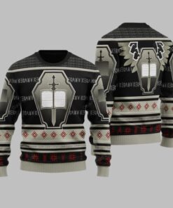 2025 Christmas Warhammer Grey Knights Iconic Ugly Christmas Sweater 