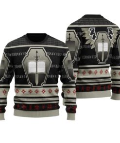 Alternative view of 2025 Christmas Warhammer Grey Knights Iconic Ugly Christmas Sweater 