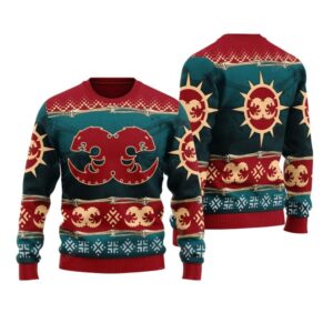 Alternative view of 2025 Christmas Warhammer Hive Fleet Behemoth Iconic Ugly Christmas Sweater - Grishko.com