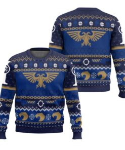Alternative view of 2025 Christmas Warhammer Icy Imperium Knitted Iconic Ugly Christmas Sweater 