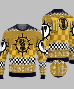 2025 Christmas Warhammer Imperial Fists Iconic Ugly Christmas Sweater 