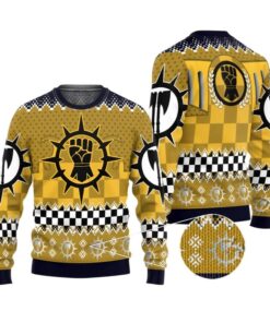 Alternative view of 2025 Christmas Warhammer Imperial Fists Iconic Ugly Christmas Sweater 