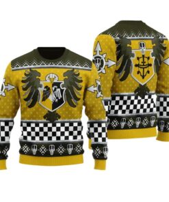 Alternative view of 2025 Christmas Warhammer Imperial Knights House Hawkshroud Iconic Ugly Christmas Sweater 