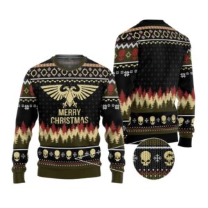 Alternative view of 2025 Christmas Warhammer Imperium Iconic Ugly Christmas Sweater - Grishko.com