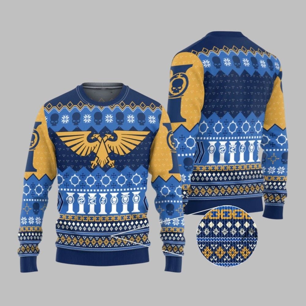 2025 Christmas Warhammer Imperium Ugly Christmas Sweater - Grishko.com