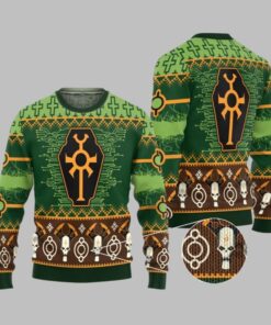 2025 Christmas Warhammer Necron Iconic Ugly Christmas Sweater 
