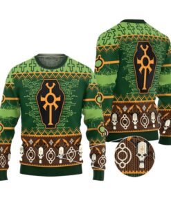 Alternative view of 2025 Christmas Warhammer Necron Iconic Ugly Christmas Sweater 