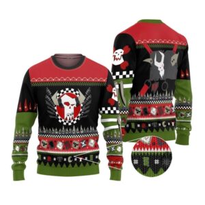 Alternative view of 2025 Christmas Warhammer Orks Iconic Ugly Christmas Sweater - Grishko.com