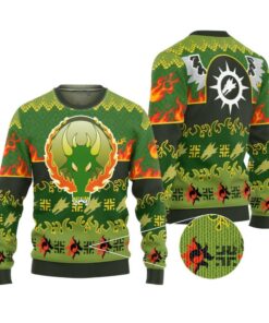 Alternative view of 2025 Christmas Warhammer Salamanders Iconic Ugly Christmas Sweater 