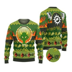 Alternative view of 2025 Christmas Warhammer Salamanders Iconic Ugly Christmas Sweater - Grishko.com